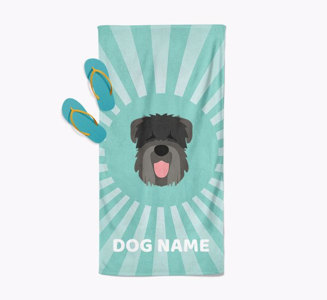 Personalised Pool Towel with {breedFullName} Icon